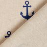 Tissu de décoration Semi-panama Ancres – bleu marine/nature,  thumbnail number 4