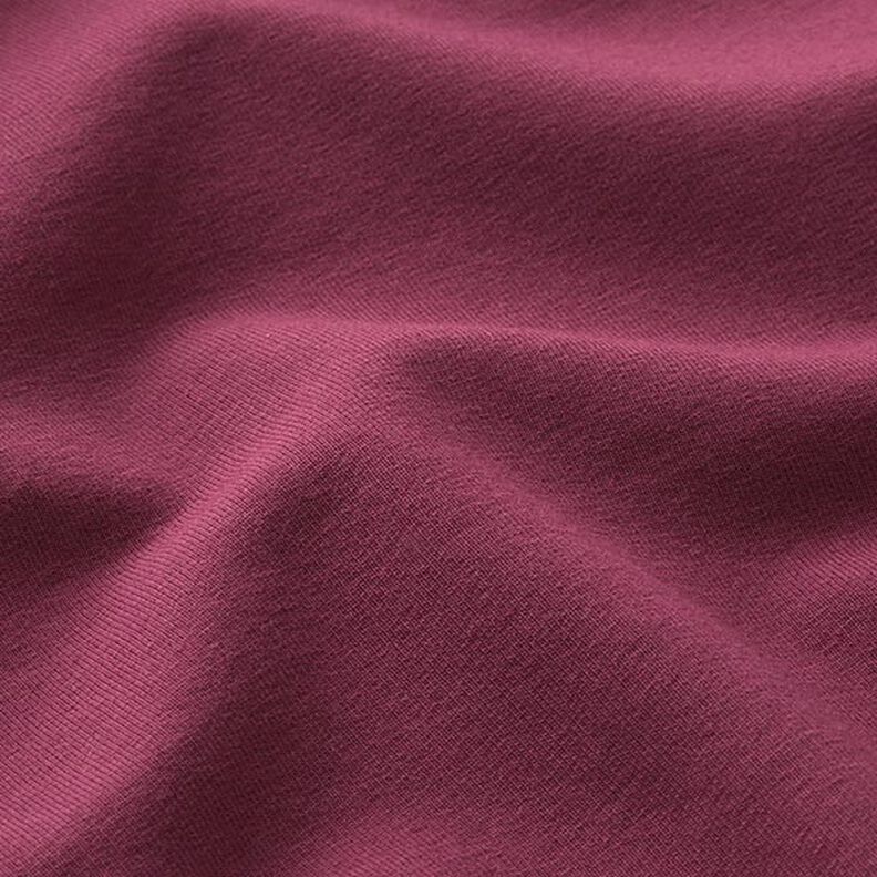 Molleton coton léger uni – rouge bordeaux,  image number 4