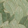 Tissu de décoration Gobelin Mer de feuilles – vert clair/noir,  thumbnail number 6