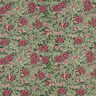 Tissu de décoration Semi-panama Fleurs de jasmin – pin foncé/rouge bordeaux,  thumbnail number 1