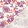 Mélange viscose lin Fleurs | Poppy Fabrics – ivoire/raisin,  thumbnail number 4