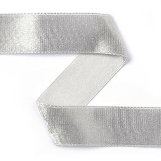 Ruban satin doubleface - argenté, 