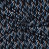 Viscose stretch vagues abstraites – bleu noir/jean bleu clair,  thumbnail number 3