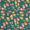 Tissu d’extérieur Canvas Papillons – pétrole légère,  thumbnail number 1