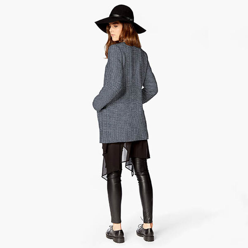 Tissu pour manteau Pepita Carreaux – bleu marine, image number 6