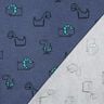Flanelle coton Dinosaures effrontés | Poppy Fabrics – bleu jean/vert émeraude,  thumbnail number 4