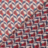 Mousseline de soie Motif rétro – blanc/rouge foncé,  thumbnail number 5