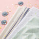 Tissu double gaze de coton rayures tissés teints | Poppy – blanc/bleu marine,  thumbnail number 7