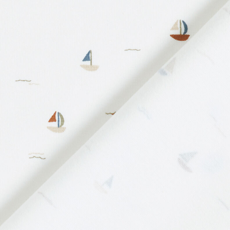 Jersey coton Petits bateaux à voile – écru,  image number 4