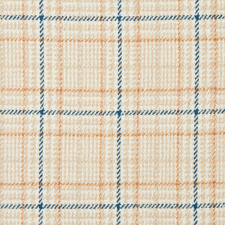 Tissu pour manteau Carreaux & pied-de-poule – blanc/beige clair,  image number 1