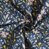 Tissu en coton Cretonne Fleurs – bleu nuit,  thumbnail number 3