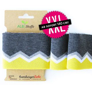 GOTS Bord-côtes Bio CUFF ME ICON [140 cm | 8 cm] | Albstoffe | Hamburger Liebe, 