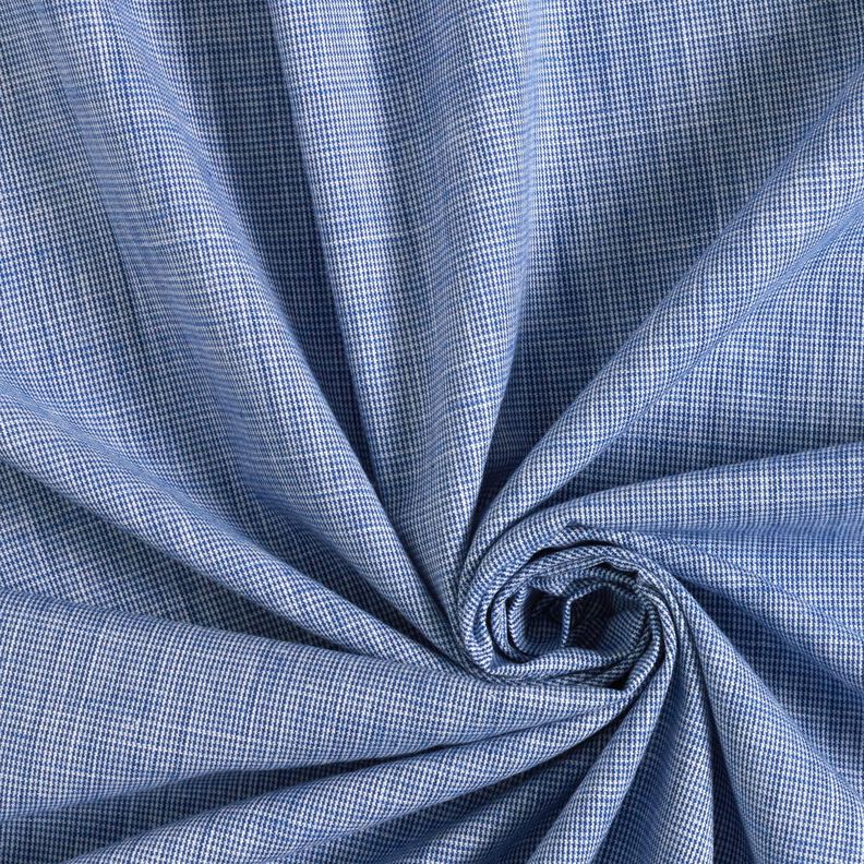 Tissu de coton Mini pied-de-poule – blanc/bleu jean,  image number 3