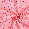 Tissu en coton Popeline Mini sapins – rose vif/blanc,  thumbnail number 3