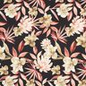 Crêpe satin magnolias et feuilles de palmier – noir/beige,  thumbnail number 1