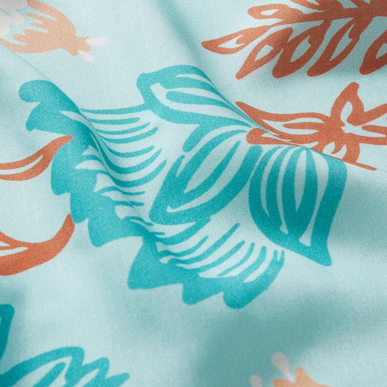 Viscose Voile Fleurs Tiffany – turquoise clair, image number 6