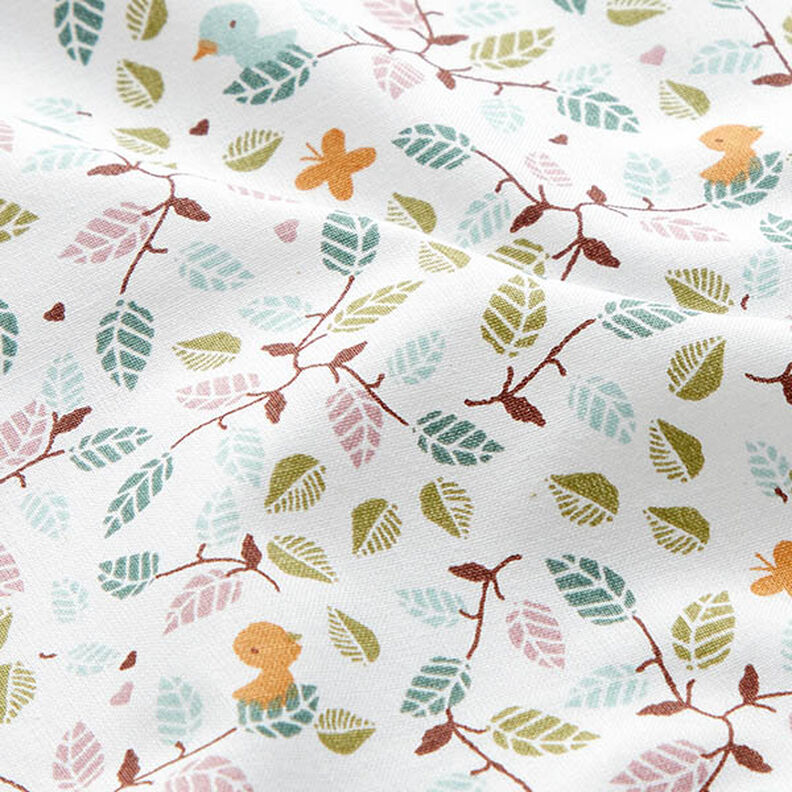 Cretonne Petites branches – blanc, image number 2