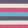 Jersey pailleté Rayures – rose intense/bleu marine,  thumbnail number 1