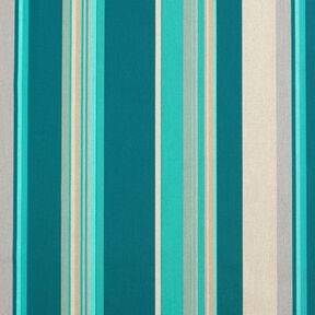 Tissu d’extérieur Canvas Rayures mixtes – pétrole/anémone, 