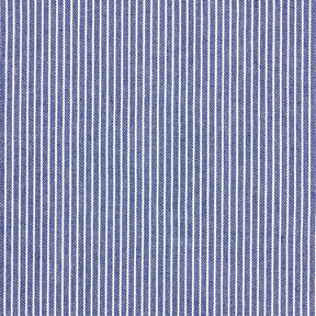 Tissu pour chemisier Coton mélangé Rayures – bleu marine/blanc, 