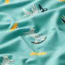 Jersey coton Crocodile patin | PETIT CITRON – menthe, 