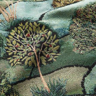 Tissu décoratif Gobelin Peinture de paysage – vert, 