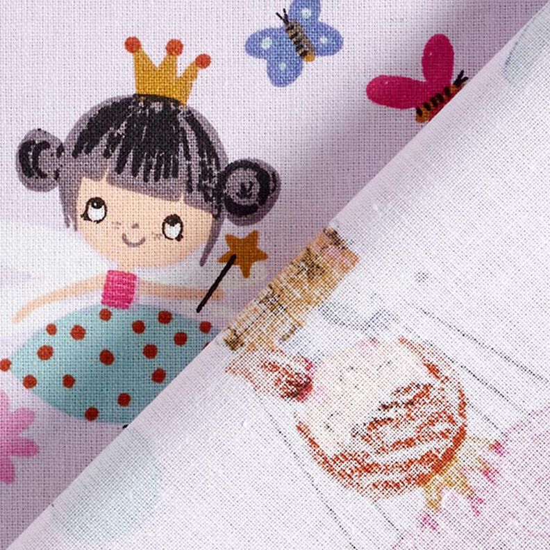 Tissu en coton Cretonne Princesse – violet pastel,  image number 4