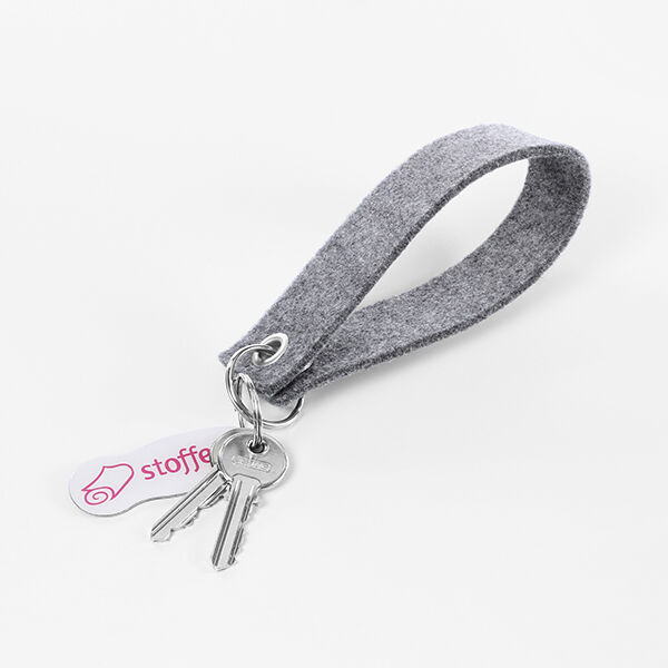 Feutre mélangé 45 cm / 4mm d’épaisseur – gris clair,  image number 4