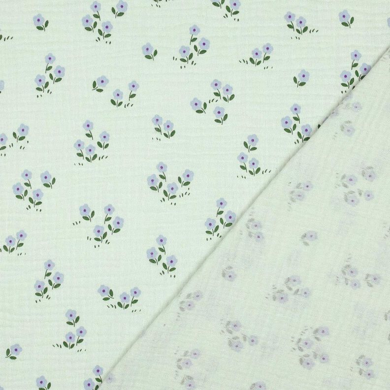 Tissu double gaze de coton Petite fleur | Poppy Fabrics – menthe clair,  image number 4