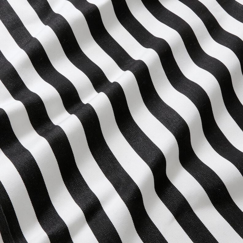 Extérieur Tissu pour chaise longue Rayures verticales 44 cm – noir,  image number 2