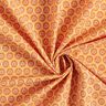 Cretonne de coton ornements de carreaux – orange,  thumbnail number 3