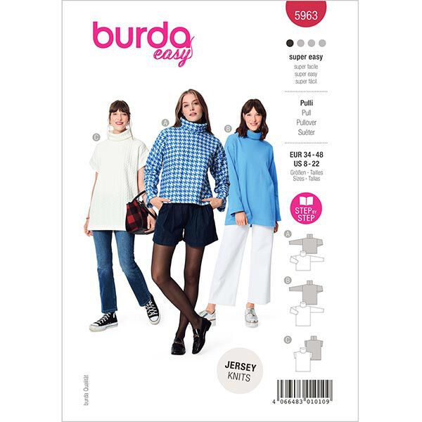 Pull-over | Burda 5963 | 34-48, image number 1