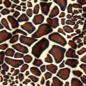 Imitation Fourrure d'Animal girafe – marron, 