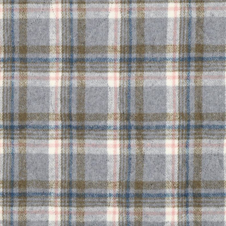 Tissu matelassé Flanelle Karo | Poppy Fabrics – gris, image number 1