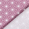 Tissu en coton Cretonne Étoiles japonaises Asanoha – raisin,  thumbnail number 4