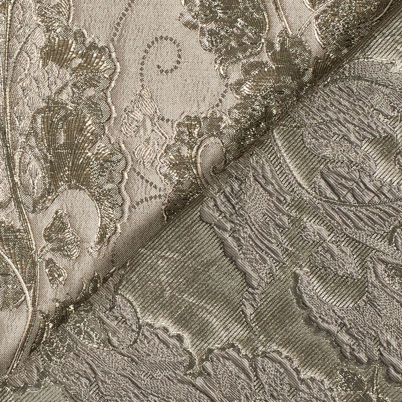 Jacquard d’habillement Brocart Fleurs – taupe,  image number 4