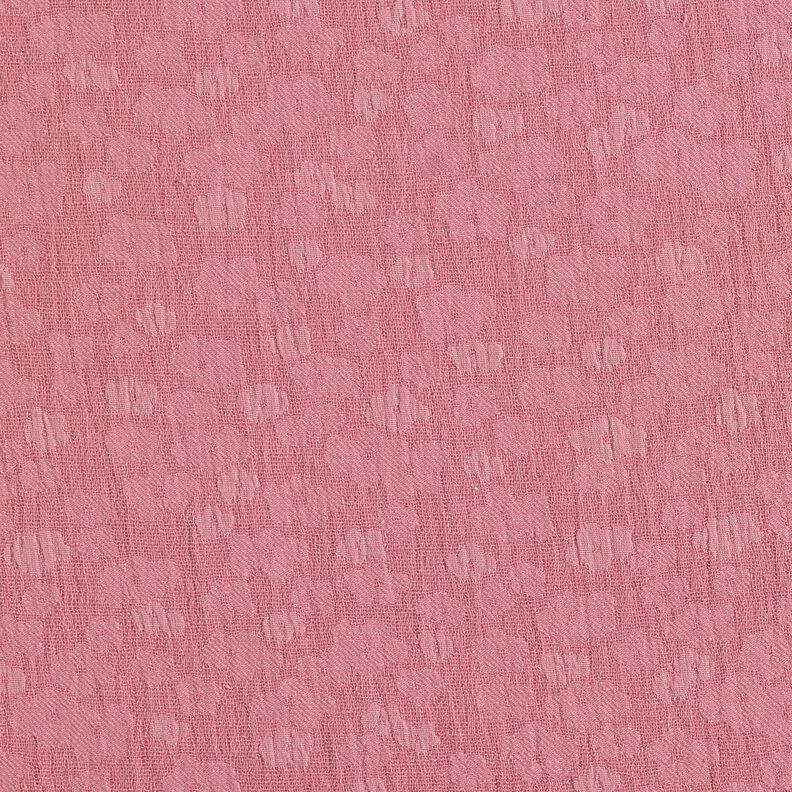 Tissu double gaze de coton Jacquard Fleurs – mauve, image number 3