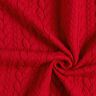 Jersey jacquard Cloqué Torsades – rouge,  thumbnail number 3