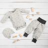 Jersey gaufré branches de fleurs – ivoire,  thumbnail number 6