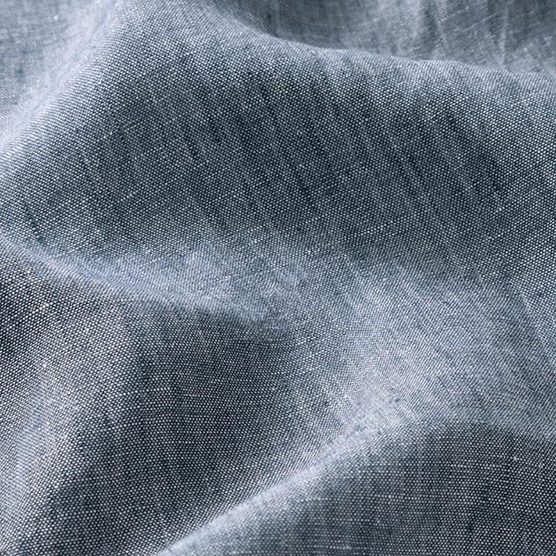 Pur lin chiné – bleu jean,  image number 3