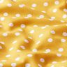 Popeline coton Grands pois – moutarde/blanc,  thumbnail number 2