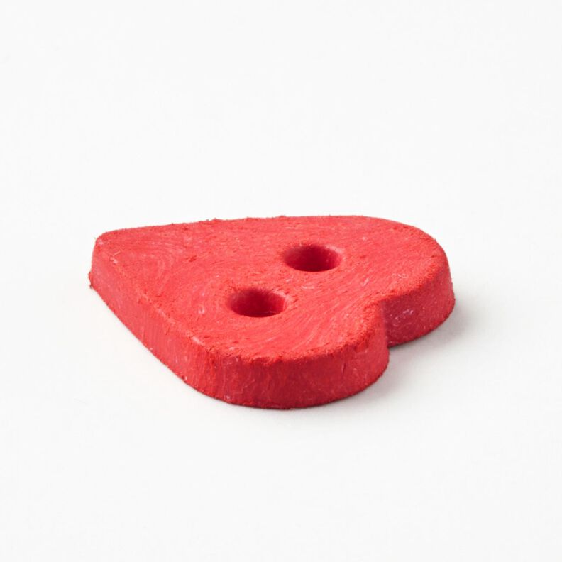 Bouton coeur [Ø 15 mm] – chili,  image number 2