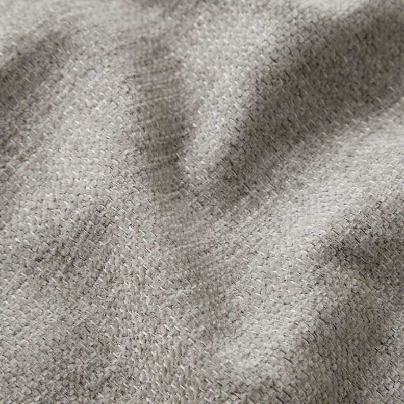 Tissu de revêtement Chenille Chiné – gris clair/argent, image number 2