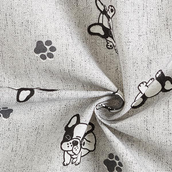Tissu de décoration Canvas Bouledogue – gris,  image number 3