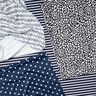 Tissus pour maillot de bain Rayures maritimes – bleu nuit/blanc,  thumbnail number 5