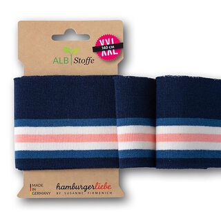 GOTS Bord-côtes bio CUFF ME COLLEGE [140 cm | 7,5 cm] | Albstoffe | Hamburger Liebe, 