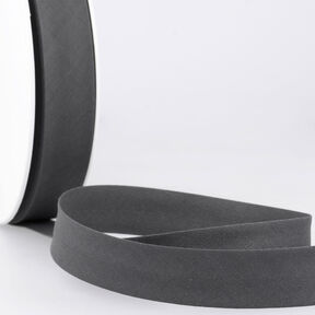 Biais Polycotton [20 mm] – gris foncé, 