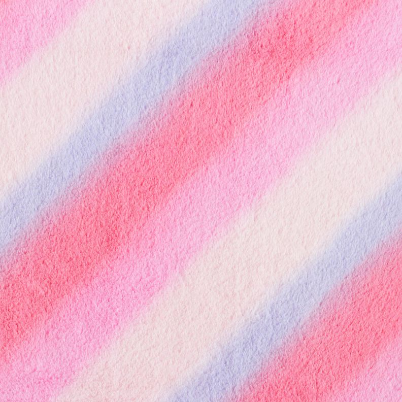 Fourrure synthétique Dégradé de couleurs diagonal – rose/mauve, image number 1