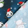 Jersey coton Panda dans l'esprit de Noël | Glitzerpüppi – bleu nuit/chili,  thumbnail number 4