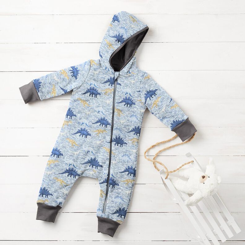 Polaire alpin Dinosaures – nature/bleu jean, image number 6
